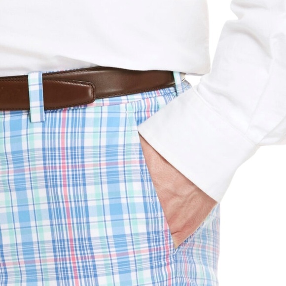 Vineyard Vines Men’s Seafeather Plaid Slim Fit Breaker Pants 32x32 NWOT - Picture 4 of 10